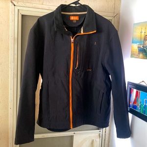 Crocs fleece inside lined water repellant jacket (Black, Large)